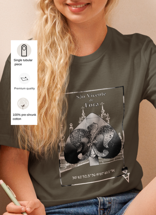 100% pre-shrunk cotton Unisex T-shirt with a vintage tarot design, perfect for lovers of the mystica, t-shirt, vintage tarot card.