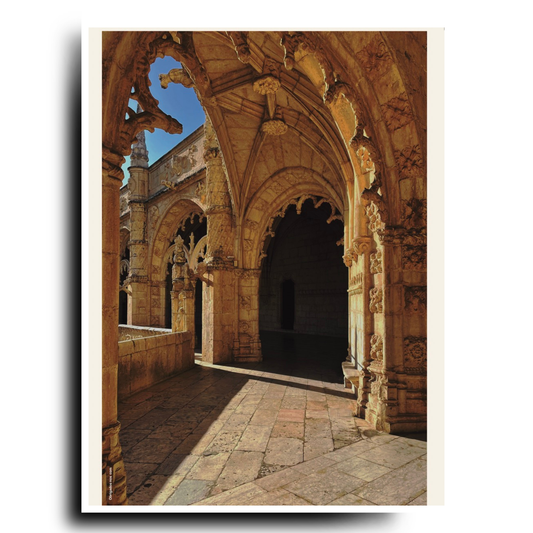 Poster Arches at Jerónimos Monastery: Two Sizes Available