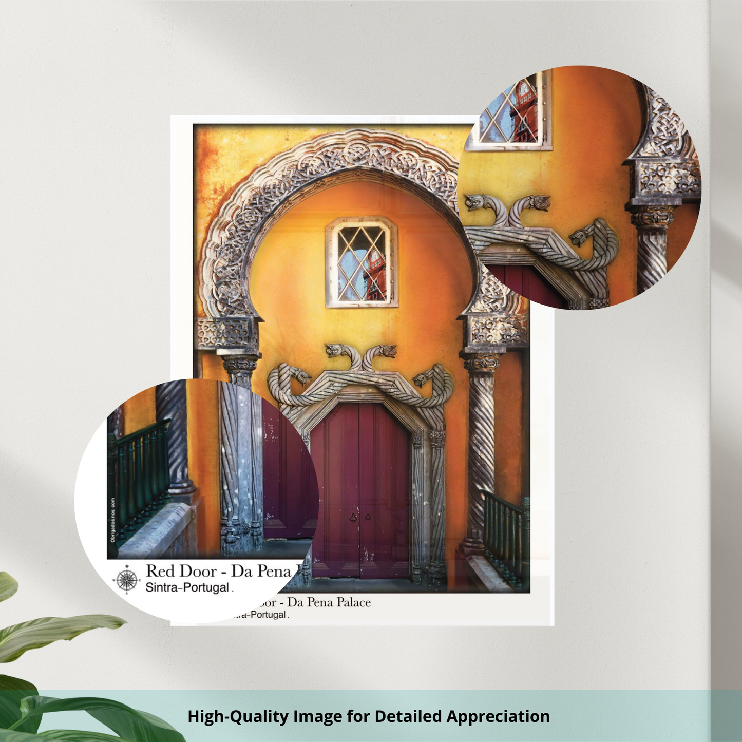 Art Wall Red Door at Pena National Palace Print