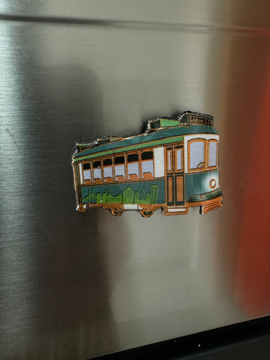 Handmade Acrylic Magnets - Lisbon Souvenirs in a Variety of Colors Acrylic Mini Tram 28 Fridge Magnet