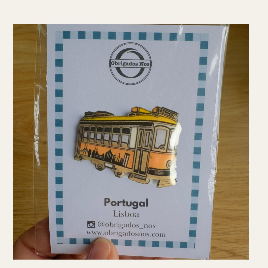 Handmade Acrylic Magnets - Lisbon Souvenirs in a Variety of Colors Acrylic Mini Tram 28 Fridge Magnet