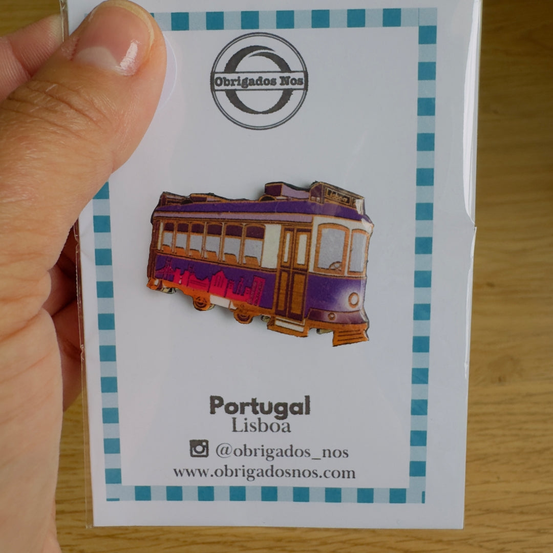 Handmade Acrylic Magnets - Lisbon Souvenirs in a Variety of Colors Acrylic Mini Tram 28 Fridge Magnet